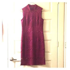 Burgundy cocktail dress